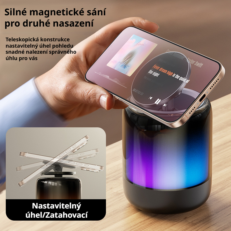 Bluetooth reproduktor stolní multifunkční teleskopický držák