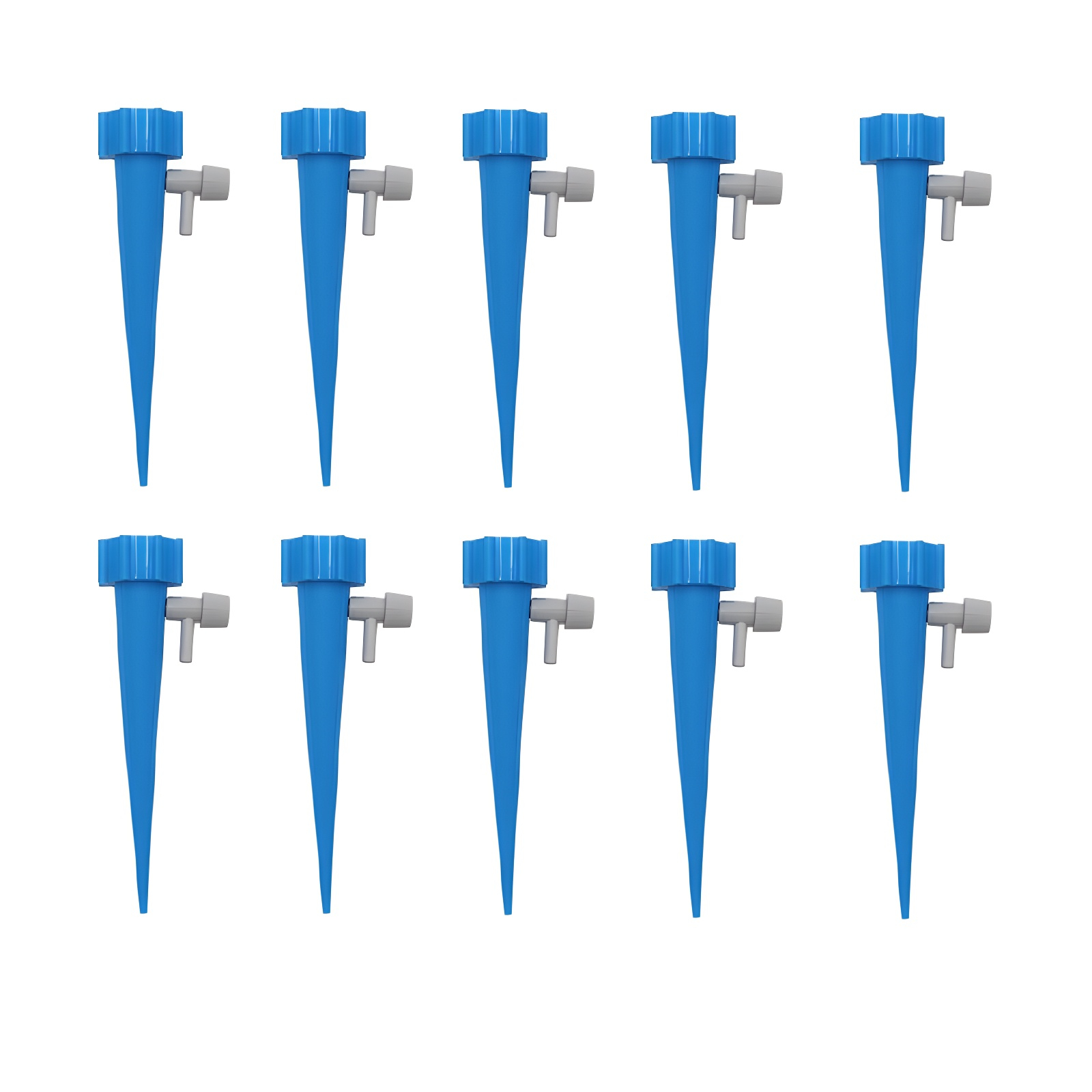 省力化された散水システムの実演