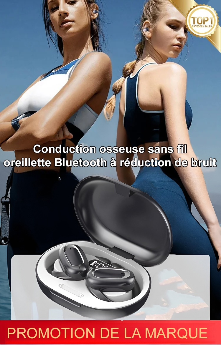 Casque ouvert OWS Bluetooth avec son surround 3D