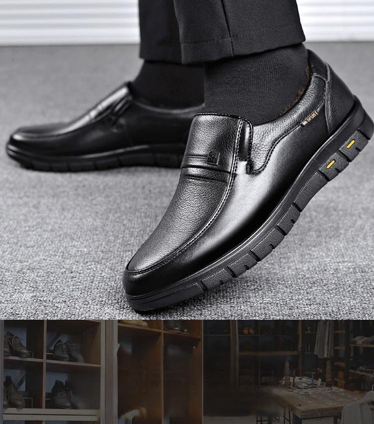 British casual dress shoes in cowhide