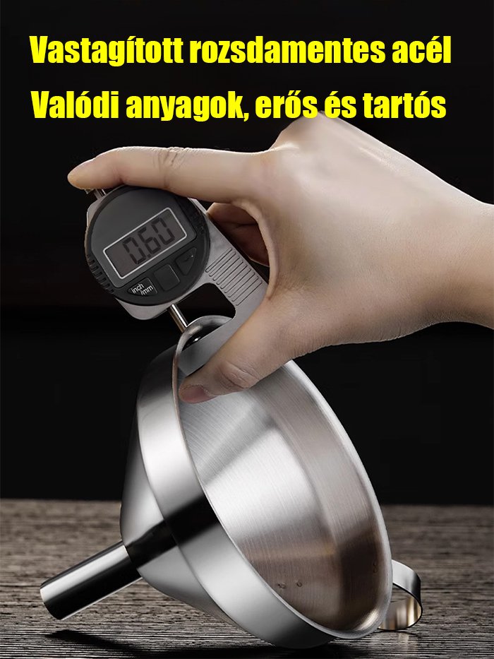 Rozsdamentes acél tölcsér szűrő háló