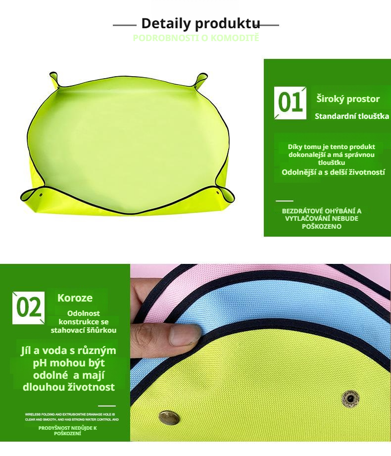 Snadno omyvatelná zahradní podložka