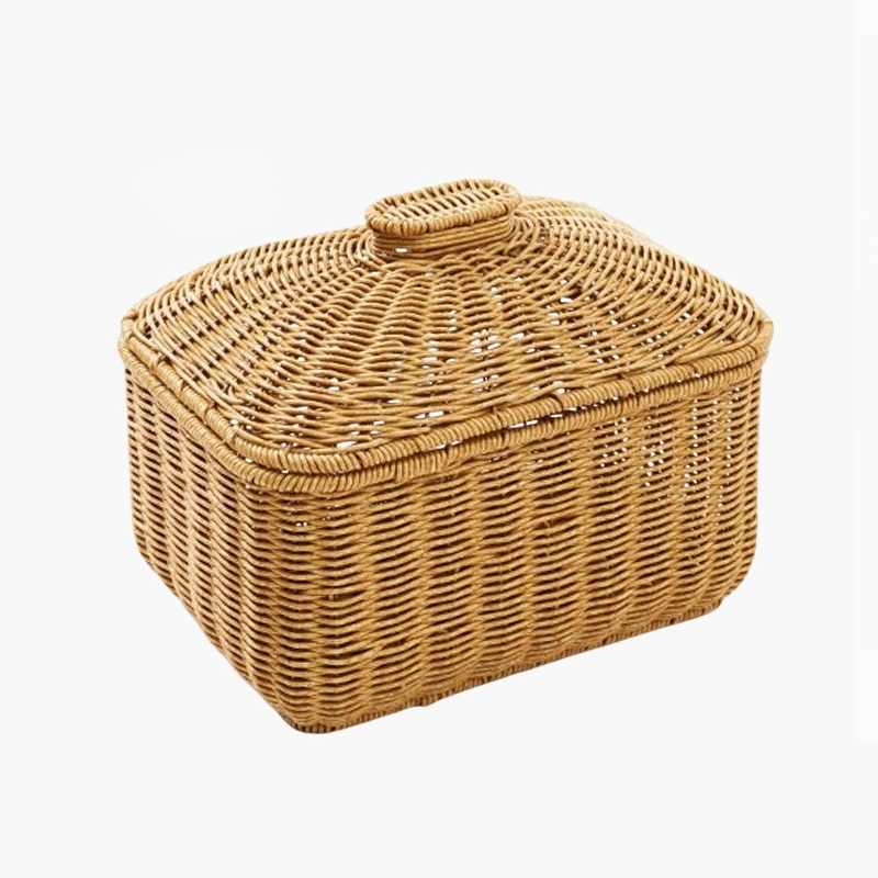등나무 테이프 덮개 바구니