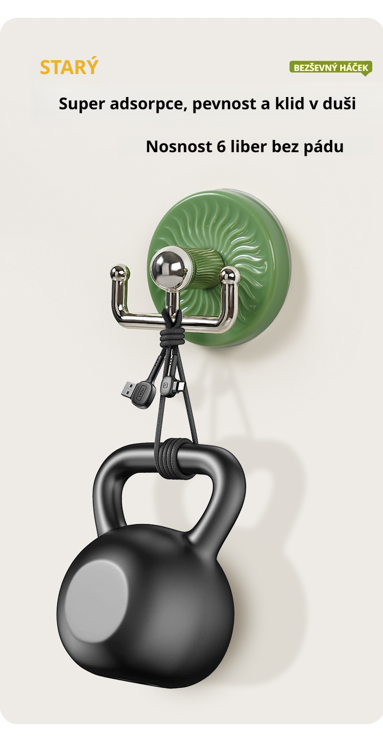 Odolné háčky na stěnu do kuchyně