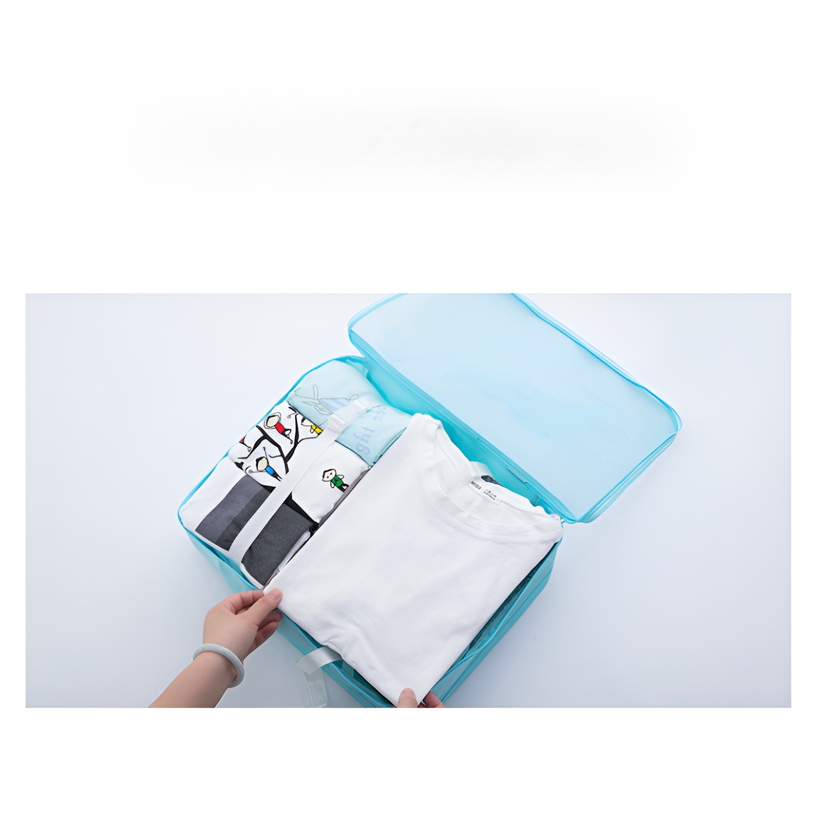 여행용 수납 가방 세트 8점 접이식 화장실 가방 의류 수납 가방 건착형 여행 가방