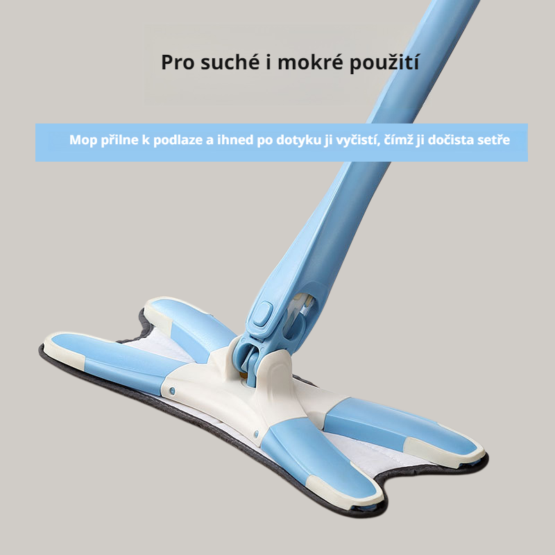 X typ plochý mop bez nutnosti ručního praní, domácí pohodlné čištění