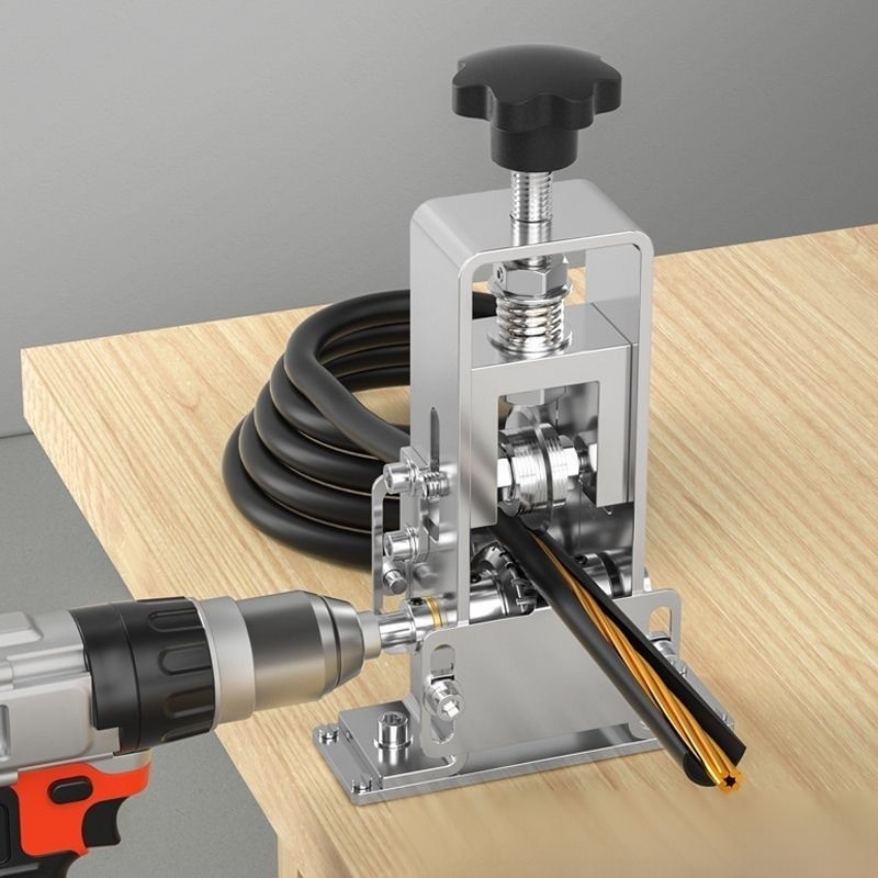 小型家庭用ワイヤーストリップ・マシン 家庭用ワイヤー ケーブルストリップ銅マシン手回し剥離職人型ワイヤーストリップマシン