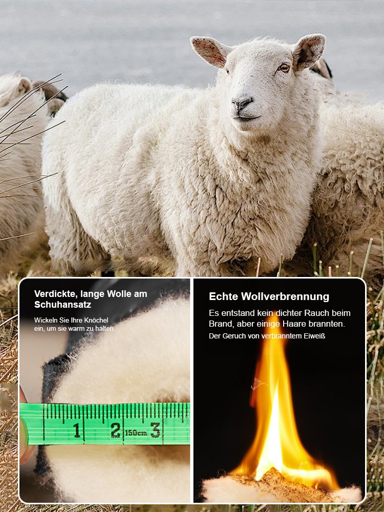 【Stabile Korrektur】Pelzgefütterte, dicke, rutschfeste Schneestiefel