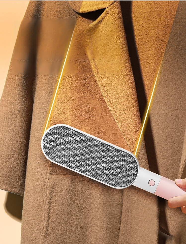 Pet hair removal with double-sided lint brush