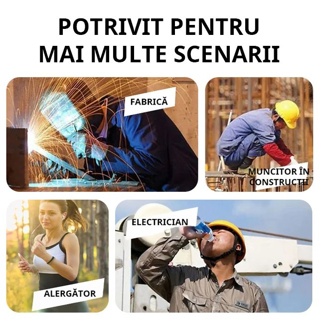 Dispozitiv de răcire completă pentru exterior【lanternă + power bank】cu curea inclusă