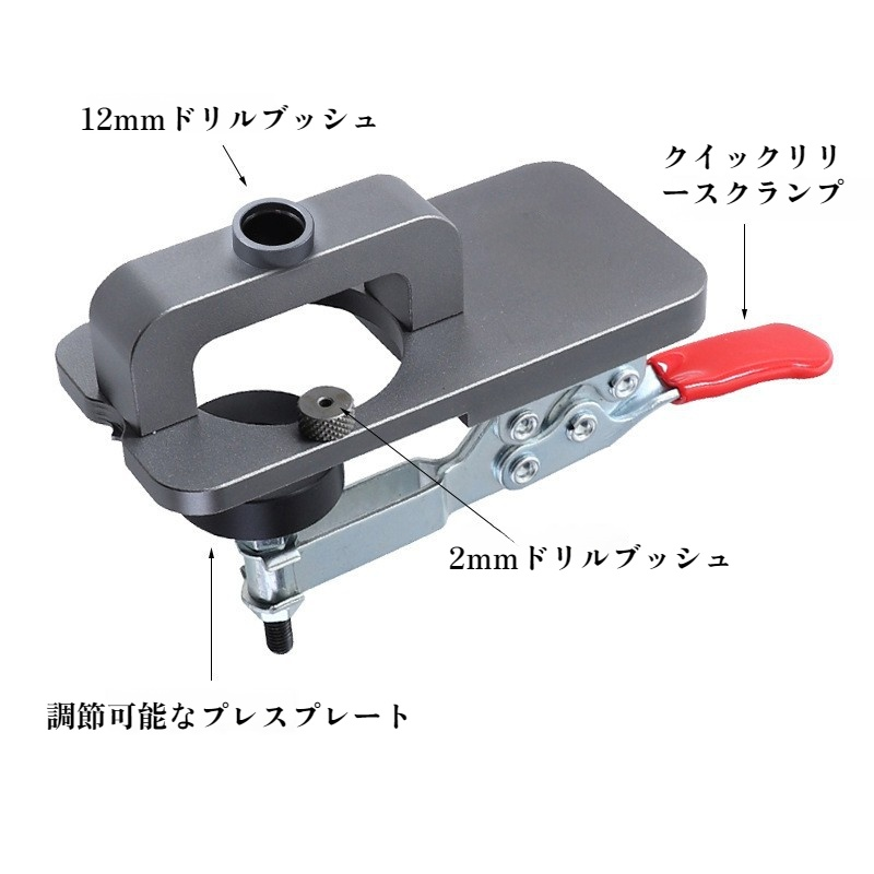 ヒンジオープナー キャビネットドア穴あけ補助工具 穴あきロケーター ヒンジ取り付け工具