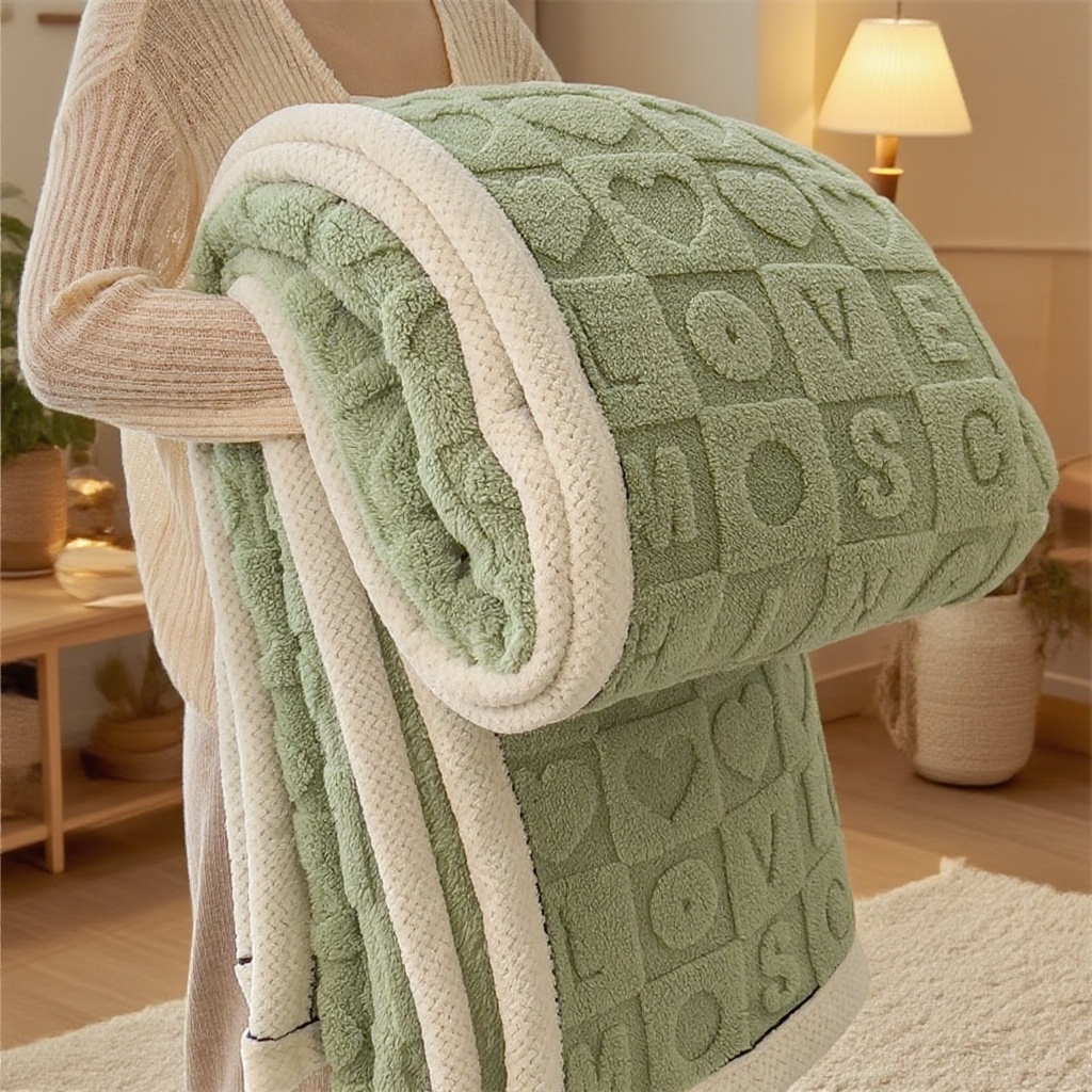 Sofa coral fleece leisure blanket