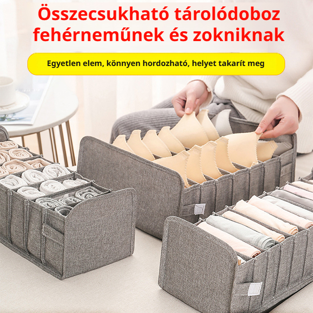 Nagy kapacitású alsónemű tárolódoboz