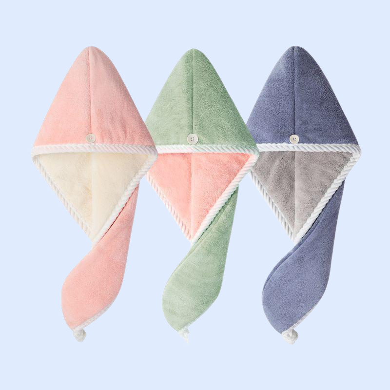 Quick-drying towel for washing and wiping hair