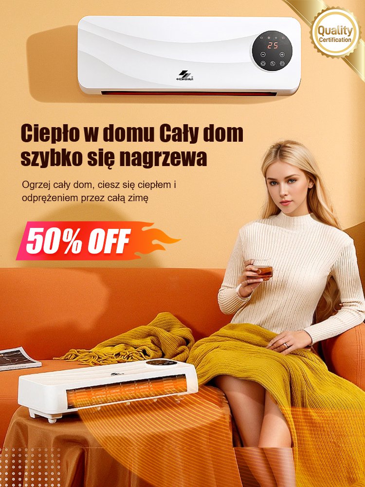 Grzejnik domowy z funkcją chłodzenia i ogrzewania