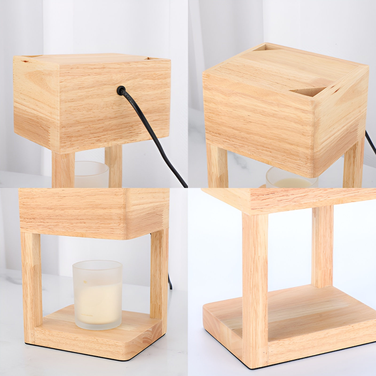 木製ベッドサイドナイトライト