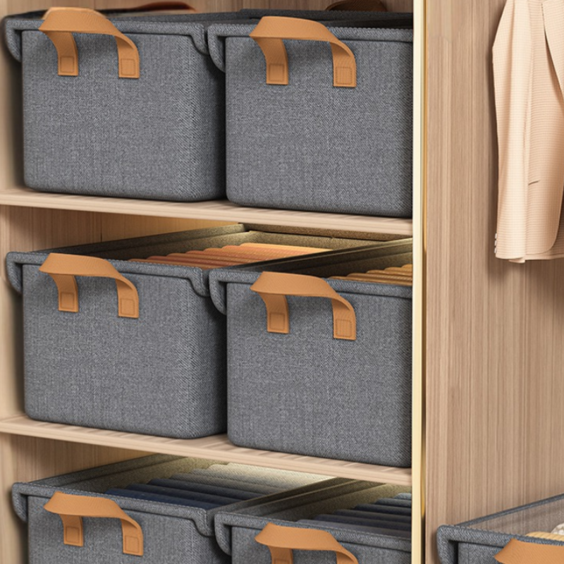 기숙사 접이식 수납 바구니 천조격 수납함 옷장 수납 바구니