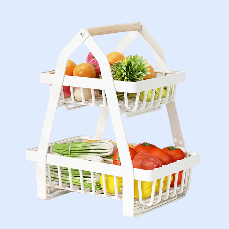 분리 가능하고 조립이 간편한 2중 구조 주방 수납장