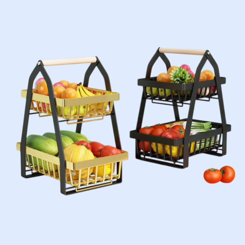 분리 가능하고 조립이 간편한 2중 구조 주방 수납장