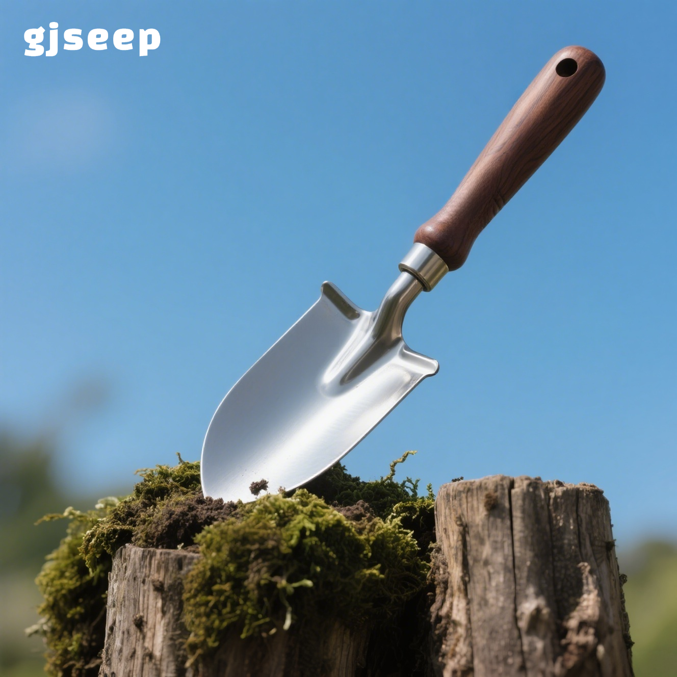 Rust-resistant stainless steel garden shovel