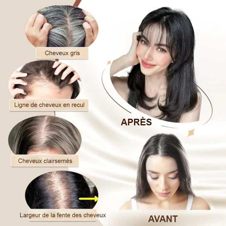 Perruque à frange naturelle pour femme