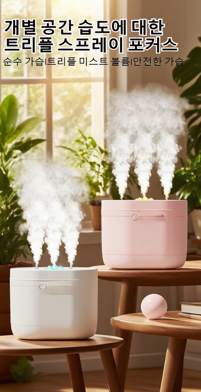 소형 가정용 가습기 탁상용 디자인