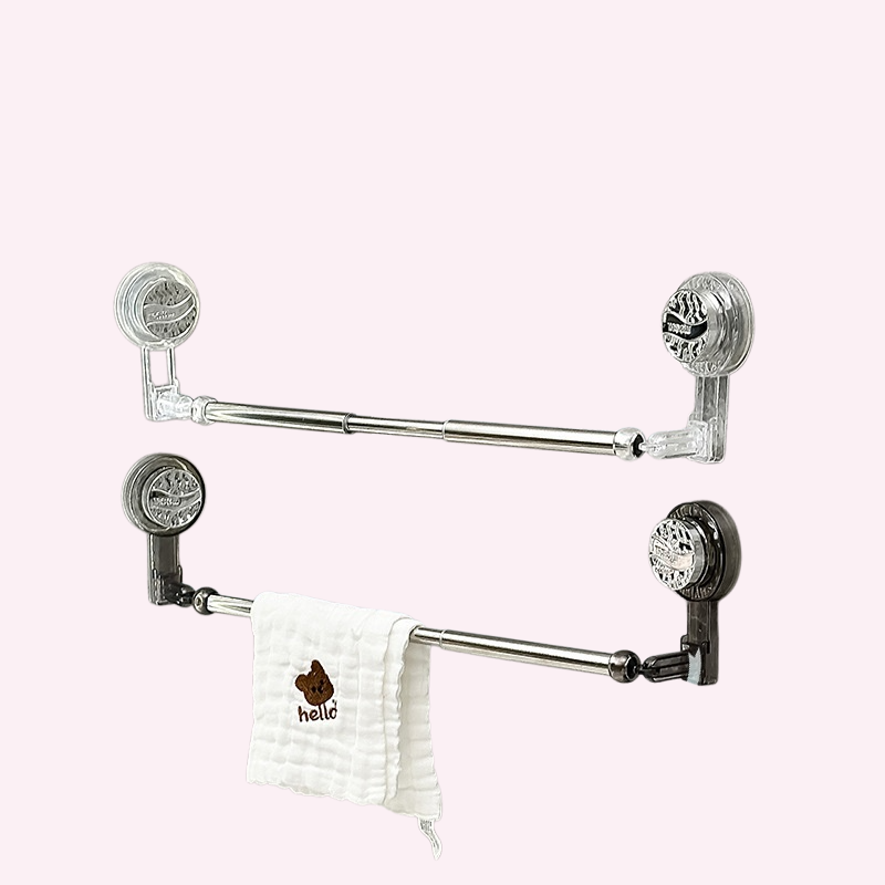 バスルーム伸縮式タオルバーオーガナイザー
