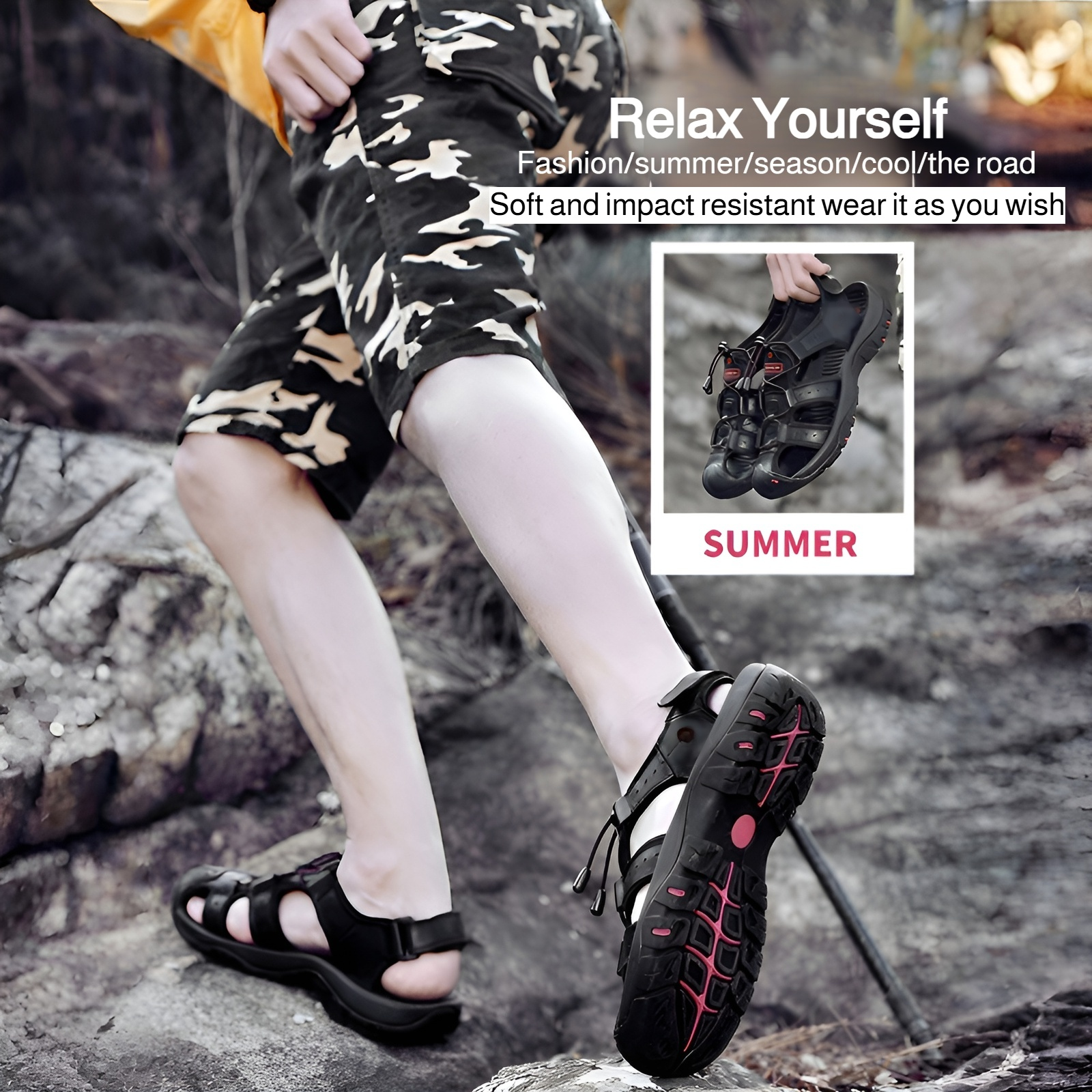 Men's Closed-Toe Sandals