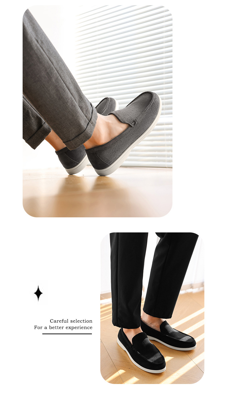 편안한 남성 슬립온 디테일