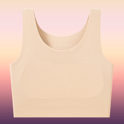 헴라인 큰 가슴은 작아 보이고 코르셋 브라