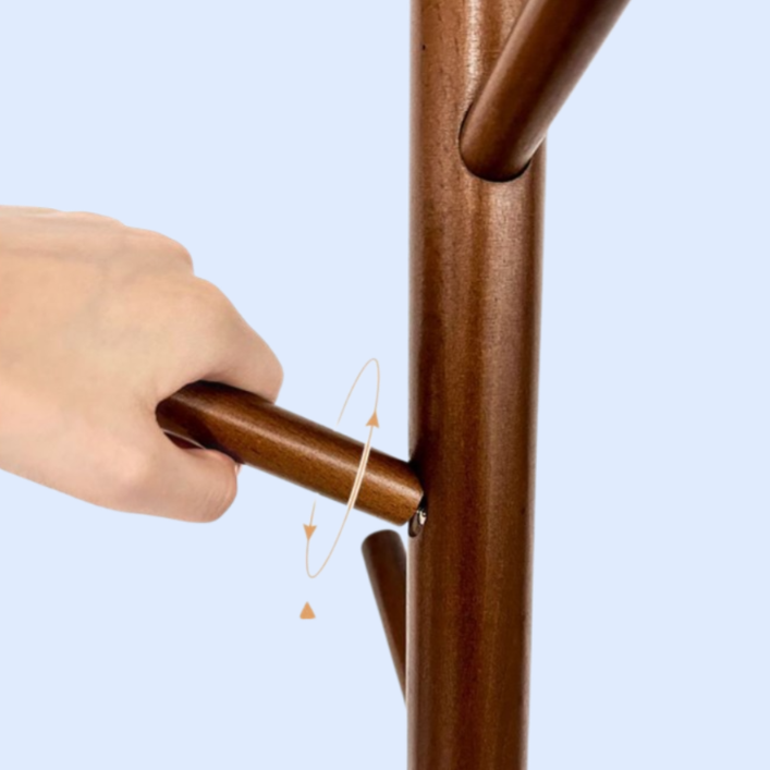 高級感のある高端木製コートラック