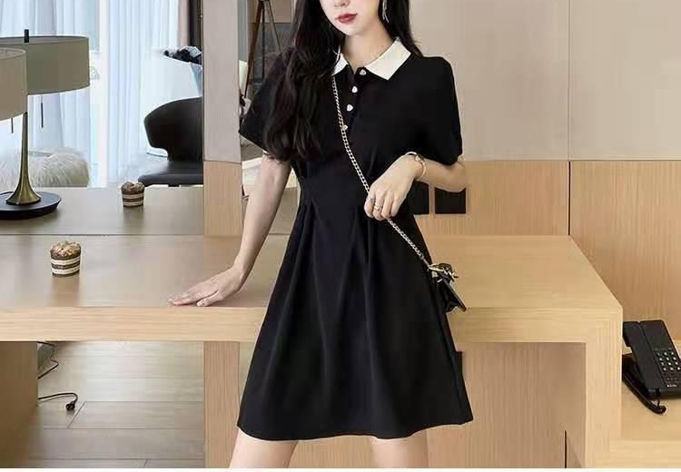 여리깡ブラックワンピース正面画像