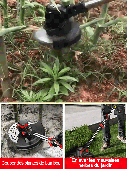 Tondeuse à gazon portable avec batterie au lithium