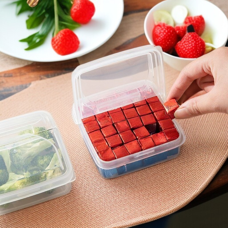 슬라이스 치즈 수납함 덮기