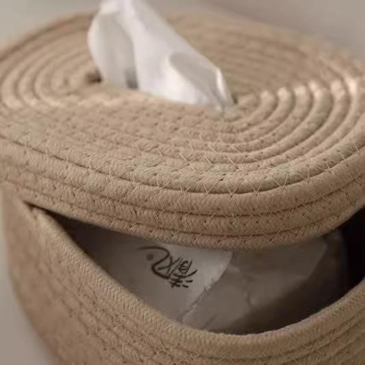 Boîte de rangement à mouchoirs style scandinave pour salle à manger