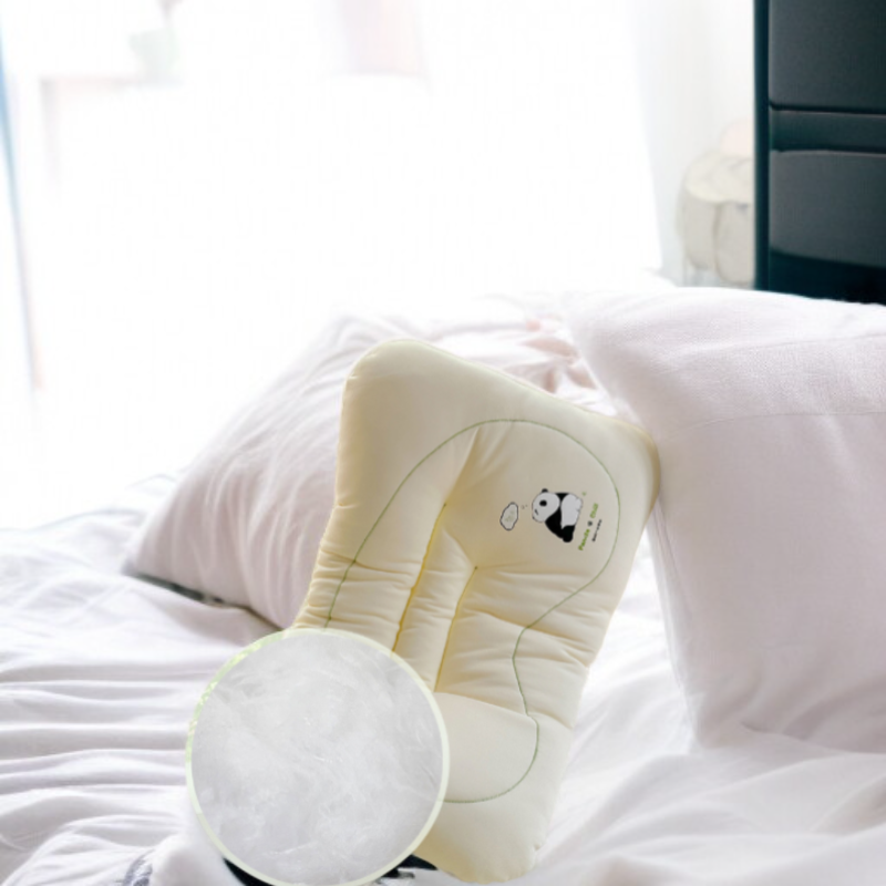 北鸣颈椎枕 クールテンセル枕カバー パンダ親子モデル 洗濯機で洗える頚椎枕
