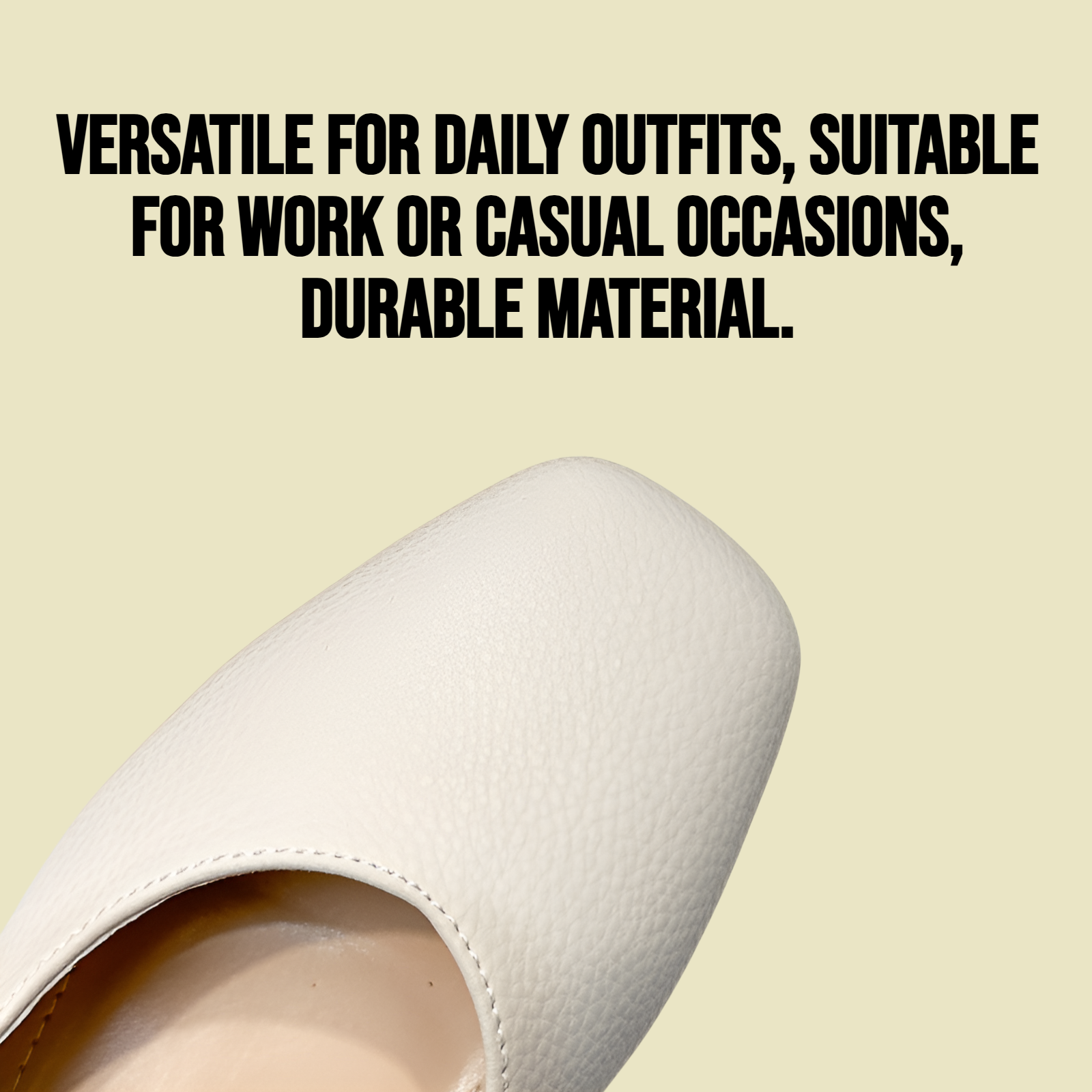 Square toe thick low heel shallow mouth single shoe