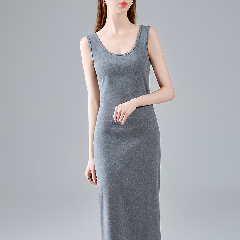 インナーボトムドレス キャミソールタンクドレス アスボトムドレス ドレス