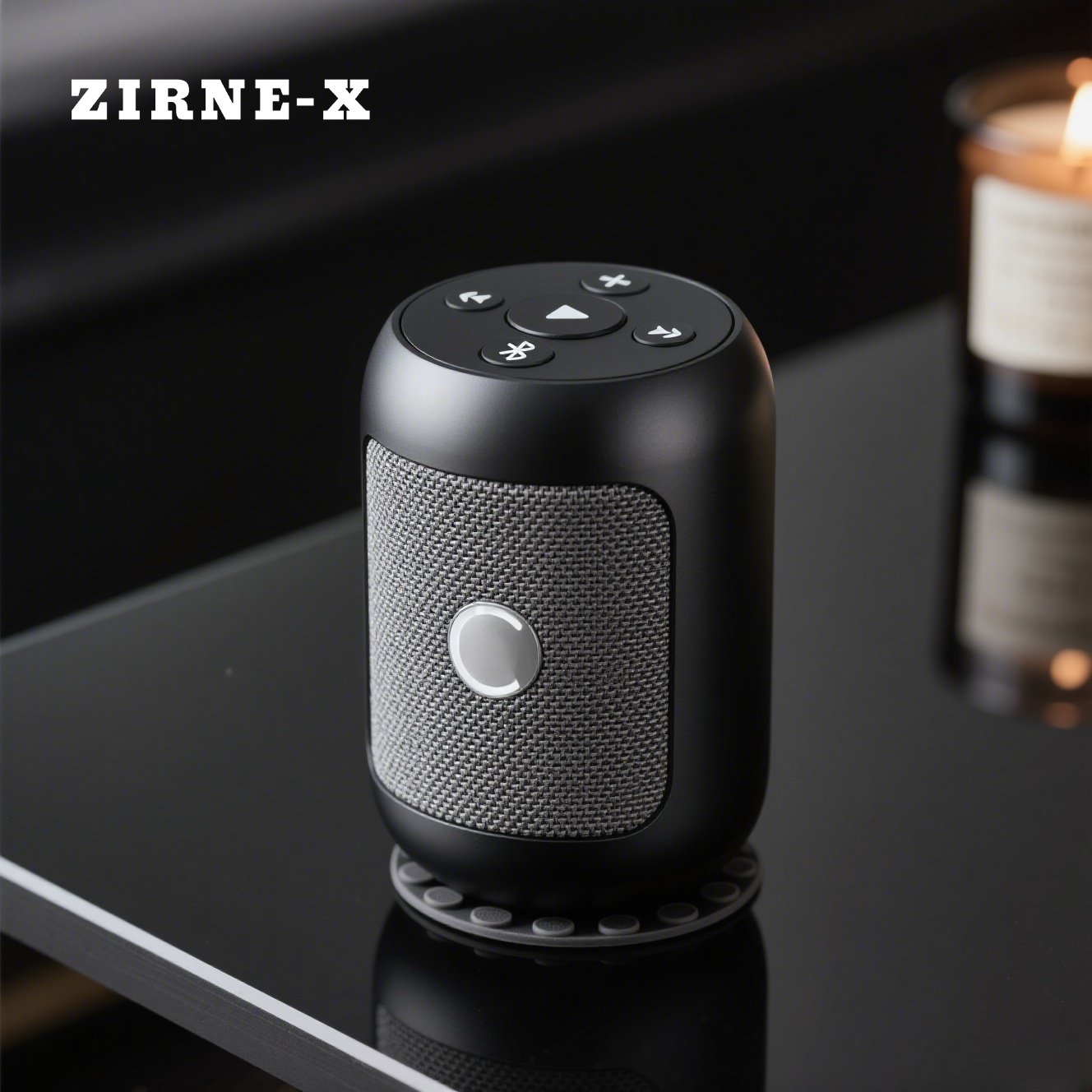 Tragbarer Bluetooth-Lautsprecher im Einsatz