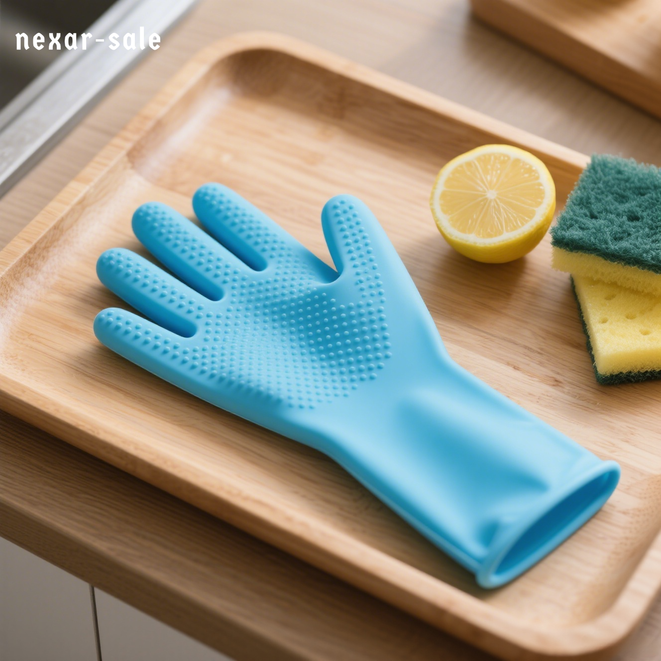 Verlängerte Latex-Küchenhandschuhe (5 Paar)