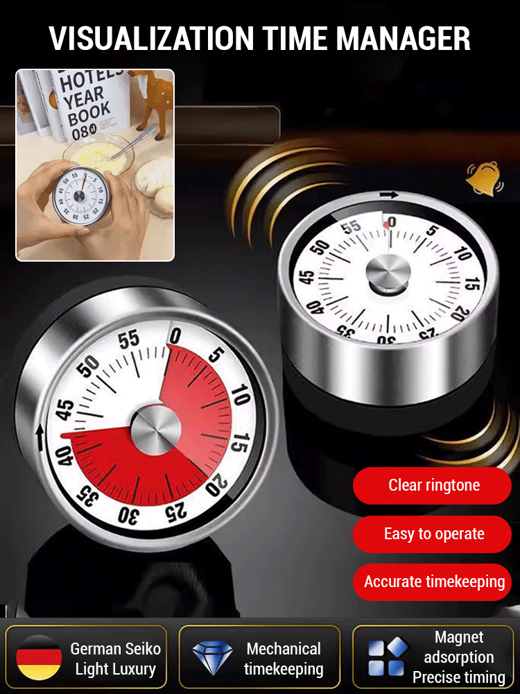 Multi-purpose stainless steel timer