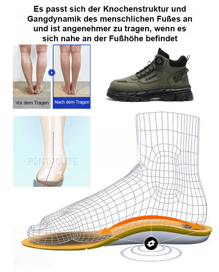 Herbst Vintage-Martinsstiefel ohne Schnürsenkel