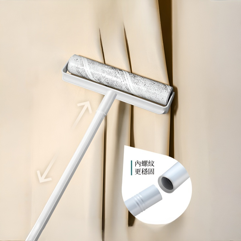 粘毛器滾筒長桿家用滾刷神器黏黏床上掃地板灰塵吸頭髮替換可撕紙