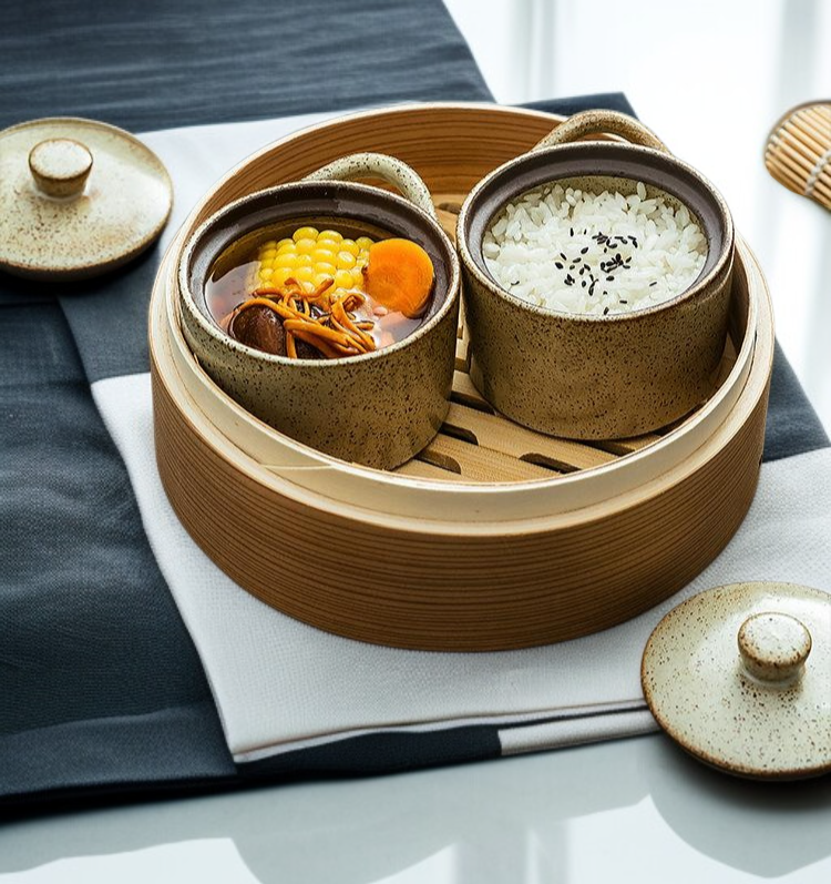 가정용 뚜껑 도자기 스튜 전체 이미지