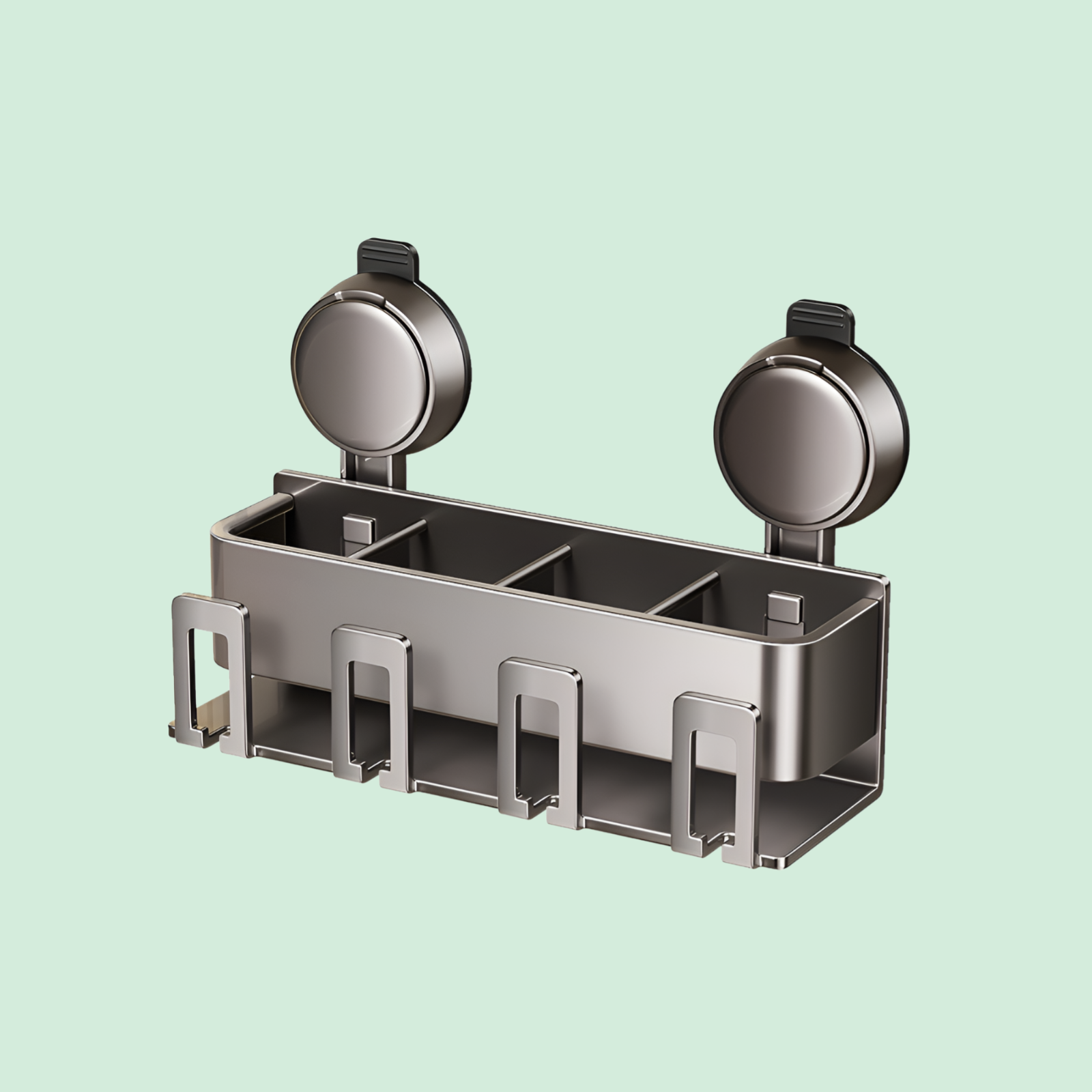 家庭用バスルーム吸盤歯ブラシとカップ収納ラックパンチフリー壁掛け洗面台マウスウォッシュカップ収納アーティファクト