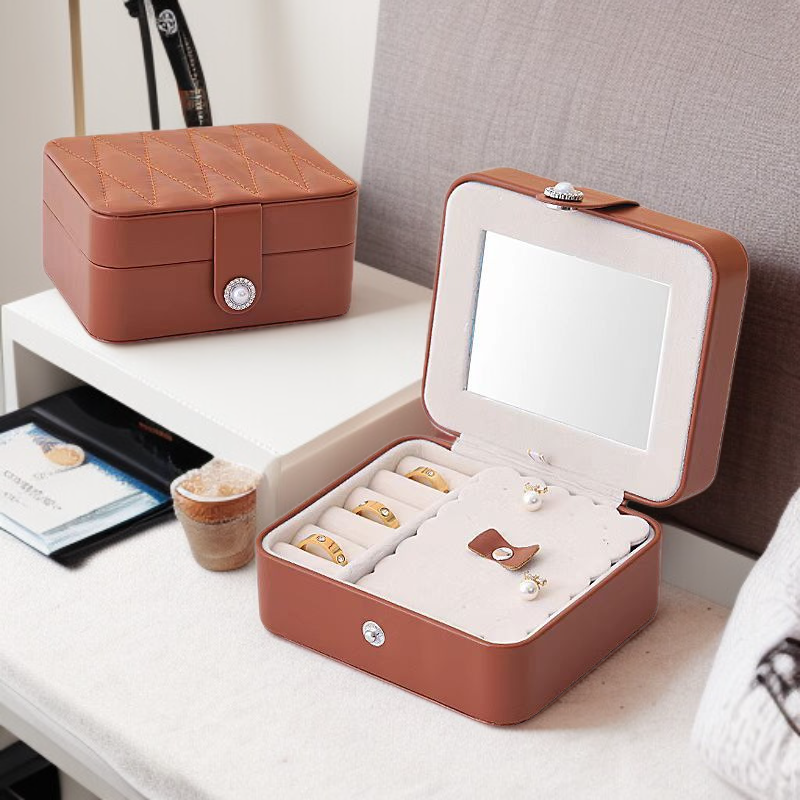 ジュエリーボックス レトロジュエリー収納ボックス 高級 絶妙 ネックレス イヤリング リング 小型 ポータブル ジュエリー 旅行