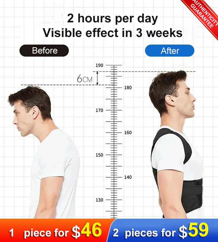 Professional posture correction belt