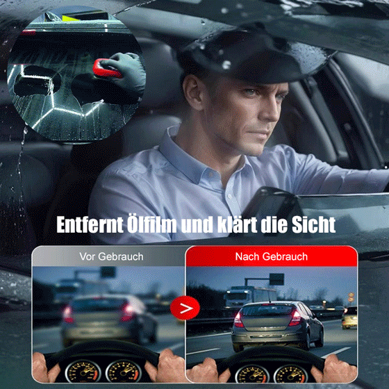 Kraftvoller Reinigungsbürste für Ölfilm auf Autoscheiben