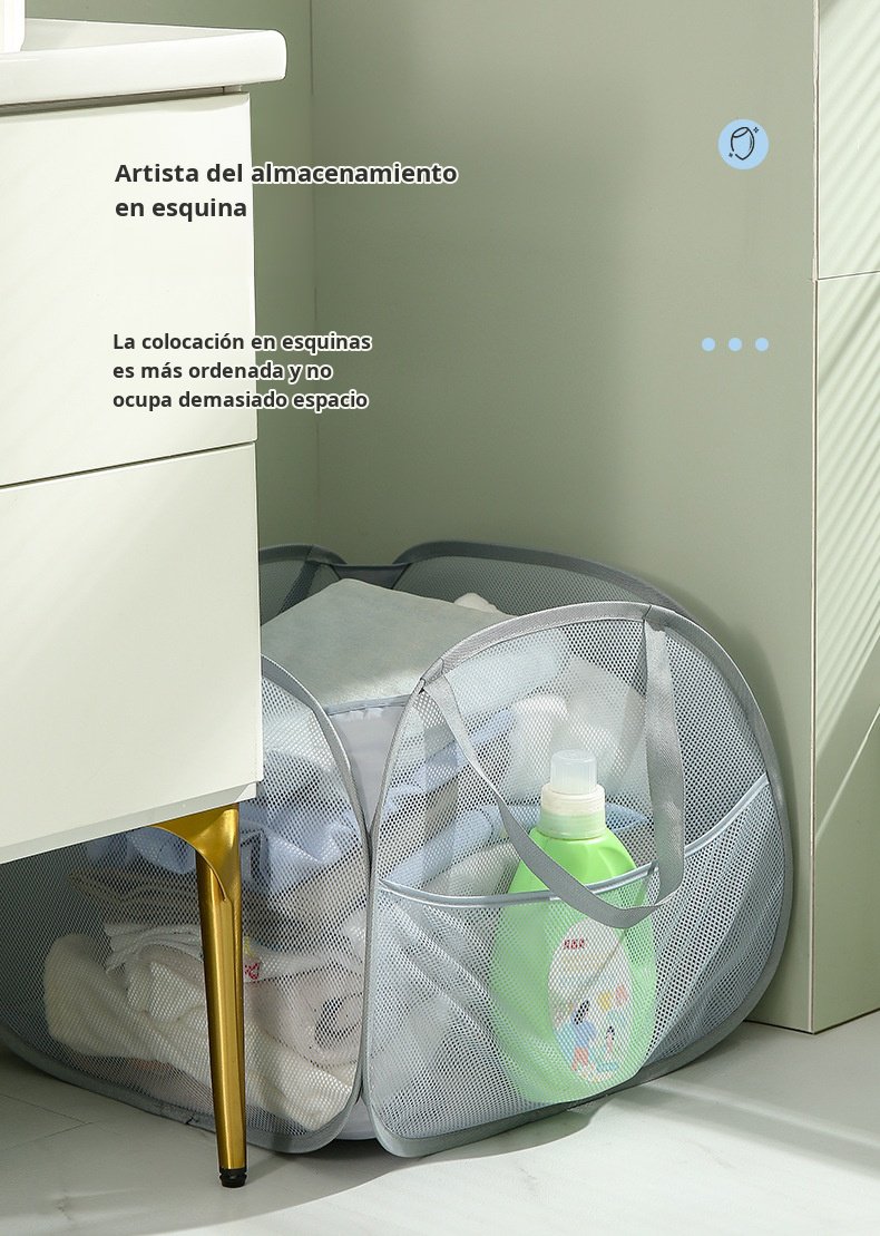 Uso versátil de la cesta de ropa sucia plegable para ropa, juguetes o almacenamiento general
