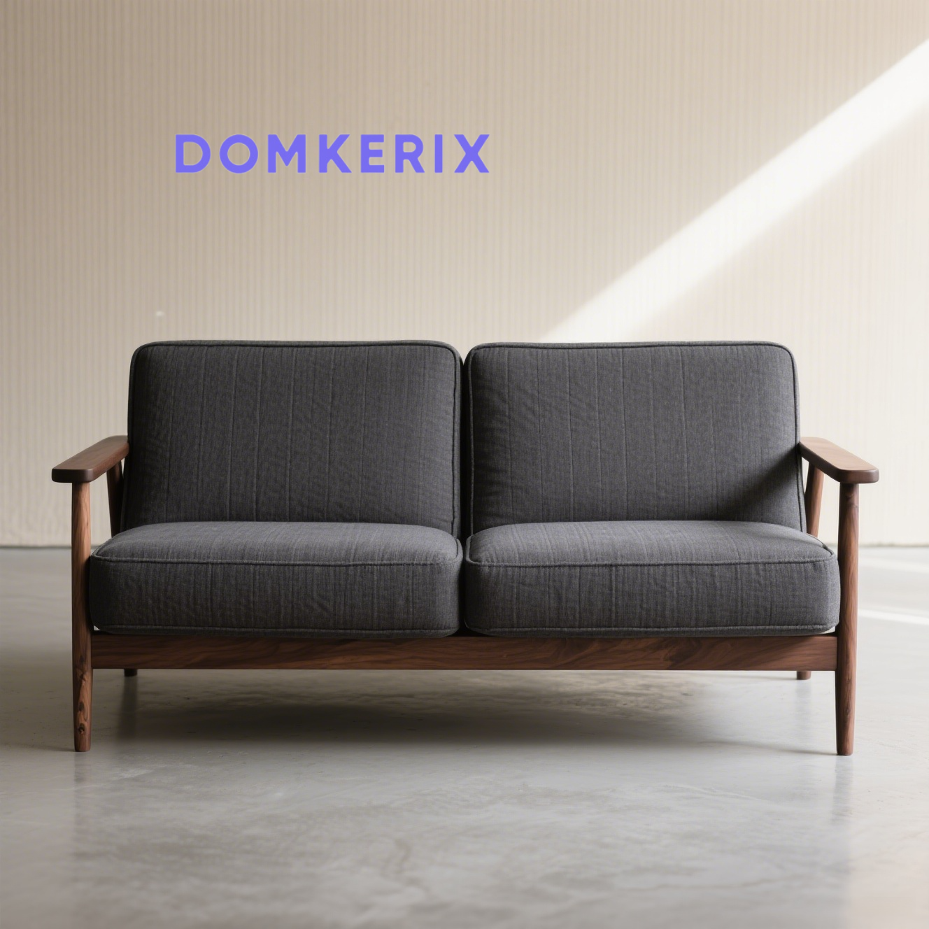 モダンでシンプルな北欧風ファブリックレジャーダブルソファ